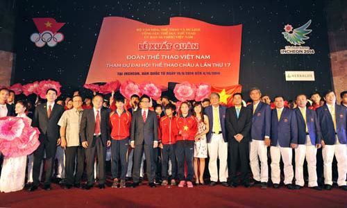 Lễ xuất quân đoàn Thể thao Việt Nam tham dự ASIAD 17 - 12