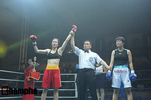 Boxing: Lừu Thị Duyên tung seri đòn hạ võ sĩ Hàn Quốc - 6