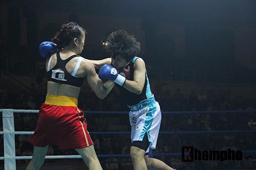Boxing: Lừu Thị Duyên tung seri đòn hạ võ sĩ Hàn Quốc - 5