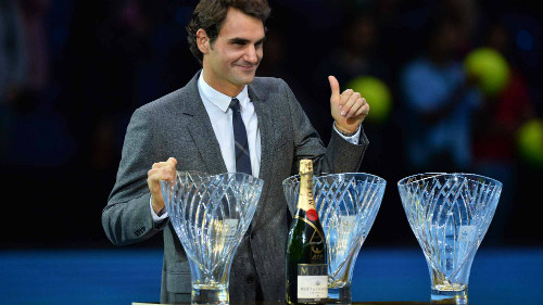 Djokovic, Federer chung vui ở Gala trao giải ATP 2015